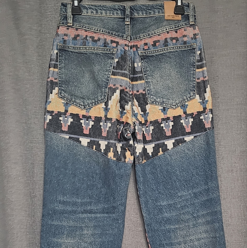 Free Poeple We The Free Rocky Mountain Straight Leg Jeans Size 26 EUC - Picture 9 of 15